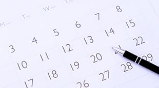 決算発表予定日